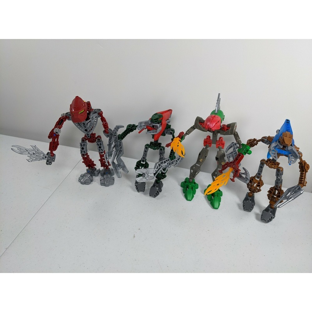 Lot of 4 Lego Bionicle Figures Collectible different characters build - Picture 12 of 12